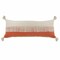 Edge Collections - 14" x 36" - Orange - Decorative Zippered Throw Pillow for Sofa and Chair - 1 Piece